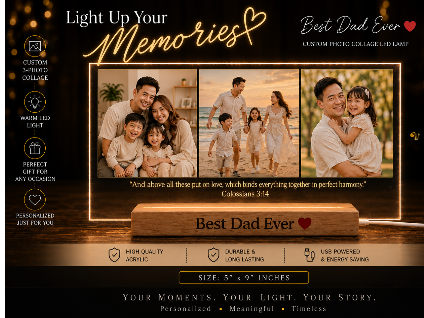 Custom Lighted Acrylic Frame