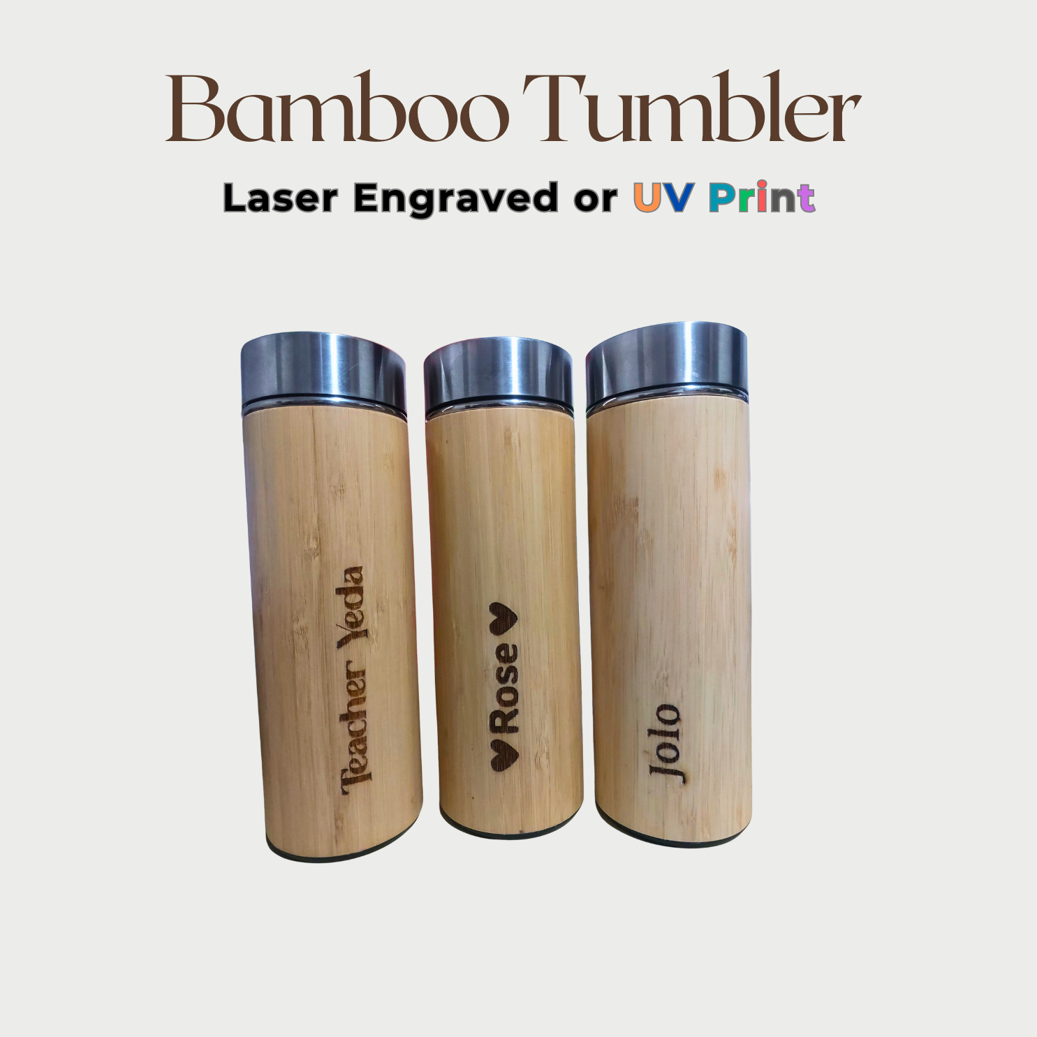 Personalized Bamboo Tumblers
