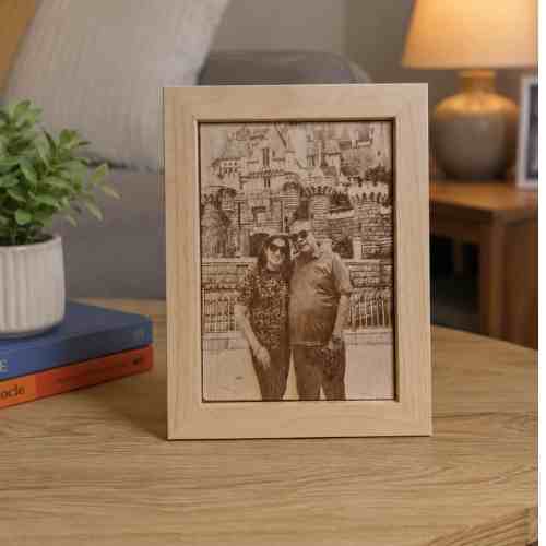 Laser Engraved Photo with Frame