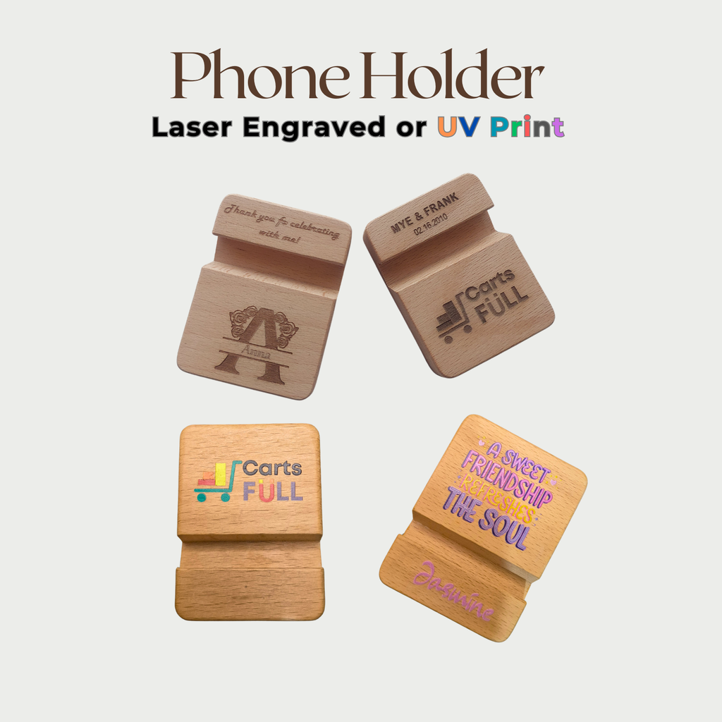 Custom Wooden Phone Stand & Holder