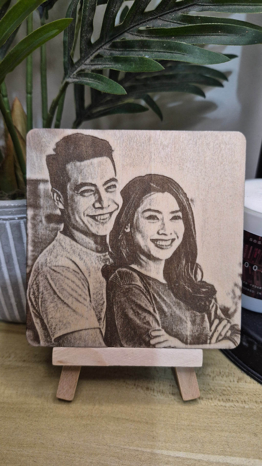 Laser Engraved Photo with Frame