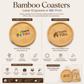 Custom Bamboo Coasters