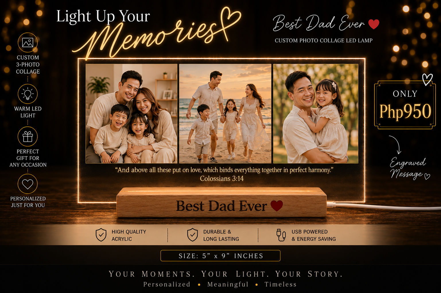 Custom Lighted Acrylic Frame