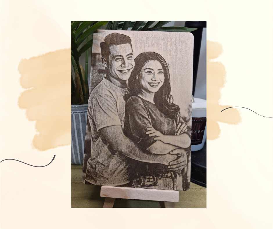 Laser Engraved Photo with Frame