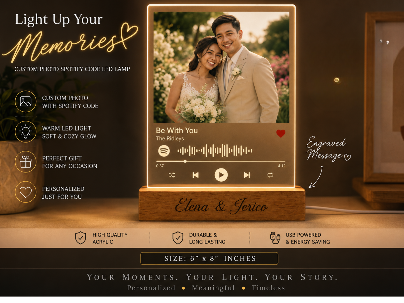 Custom Lighted Acrylic Frame